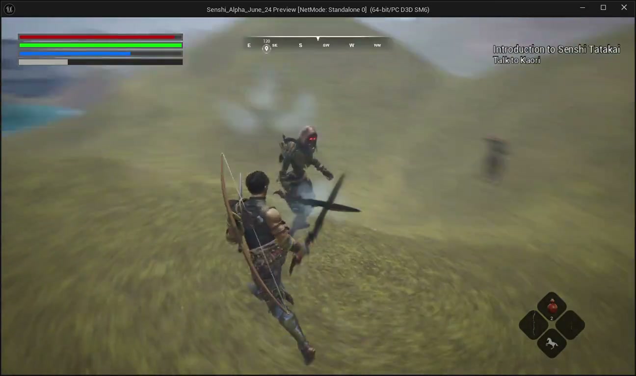 Senshi Tatakai Unreal Engine alpha gameplay capture